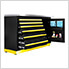 2 x Fusion Pro Tool Chests with Stainless Steel Work Surfaces (Yellow)