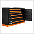 2 x Fusion Pro Tool Chests with Stainless Steel Work Surfaces (Orange)