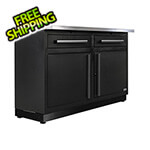 Proslat Fusion Pro Base Cabinet with Stainless Steel Work Surface (Black)