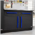 Fusion Pro Base Cabinet with Stainless Steel Work Surface (Blue)