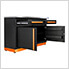 Fusion Pro Base Cabinet with Stainless Steel Work Surface (Orange)