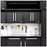 2 x Fusion Pro Base Cabinets with Stainless Steel Work Surfaces (Silver)