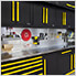 3 x Fusion Pro Tall Garage Cabinets (Yellow)
