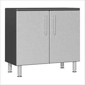 2-Door Oversized Base Garage Cabinet in Stardust Silver Metallic