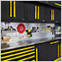 6 x Fusion Pro Tall Garage Cabinets (Yellow)