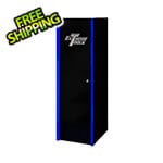 Extreme Tools DX Series 19-Inch Black Side Locker Cabinet with Blue Trim