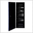 DX Series 19-Inch Black Side Locker Cabinet with Blue Trim