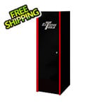 Extreme Tools DX Series 19-Inch Black Side Locker Cabinet with Red Trim
