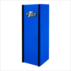 DX Series 19-Inch Blue Side Locker Cabinet with Black Trim