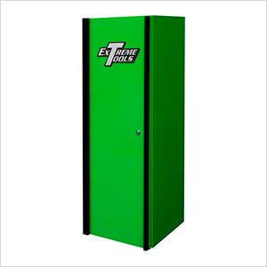 DX Series 19-Inch Green Side Locker Cabinet with Black Trim