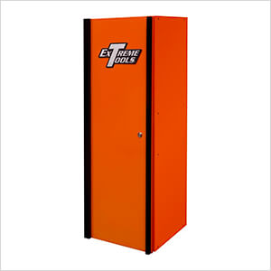 DX Series 19-Inch Orange Side Locker Cabinet with Black Trim