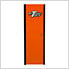DX Series 19-Inch Orange Side Locker Cabinet with Black Trim