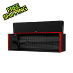 Extreme Tools DX Series 72-Inch Black Triple Bank Hutch with Red Trim