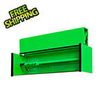 Extreme Tools DX Series 72-Inch Green Triple Bank Hutch with Black Trim