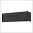 DX Series 72-Inch Black Triple Bank Hutch with Black Trim