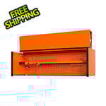 Extreme Tools DX Series 72-Inch Orange Triple Bank Hutch with Black Trim