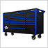 DX Series 72-Inch Black Rolling Tool Chest with Blue Trim