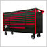 DX Series 72-Inch Black Rolling Tool Chest with Red Trim