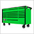 DX Series 72-Inch Green Rolling Tool Chest with Black Trim