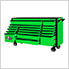 DX Series 72-Inch Green Rolling Tool Chest with Black Trim