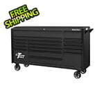 Extreme Tools DX Series 72-Inch Black Rolling Tool Chest with Black Trim