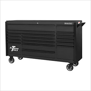 DX Series 72-Inch Black Rolling Tool Chest with Black Trim