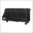 DX Series 72-Inch Black Rolling Tool Chest with Black Trim