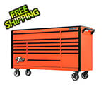 Extreme Tools DX Series 72-Inch Orange Rolling Tool Chest with Black Trim