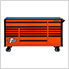 DX Series 72-Inch Orange Rolling Tool Chest with Black Trim