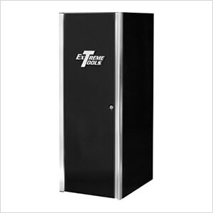 Professional 24-Inch Black Side Locker Cabinet