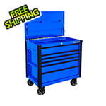 Extreme Tools EX Series Blue 41-Inch 6-Drawer Tool Cart with Bumpers