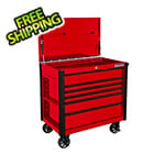 Extreme Tools EX Series Red 41-Inch 6-Drawer Tool Cart with Bumpers