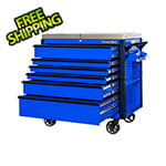 Extreme Tools EX Series Blue  41-Inch 6-Drawer Deluxe Slider Top Tool Cart