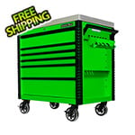 Extreme Tools EX Series Green 41-Inch 6-Drawer Deluxe Slider Top Tool Cart