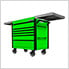 EX Series Green 41-Inch 6-Drawer Deluxe Slider Top Tool Cart