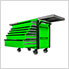 EX Series Green 41-Inch 6-Drawer Deluxe Slider Top Tool Cart