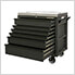 EX Series Black 41-Inch 6-Drawer Deluxe Slider Top Tool Cart