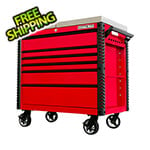 Extreme Tools EX Series Red 41-Inch 6-Drawer Deluxe Slider Top Tool Cart