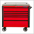 EX Series Red 41-Inch 6-Drawer Deluxe Slider Top Tool Cart