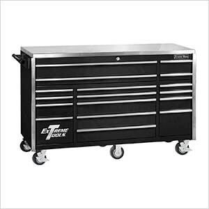 Professional Black 72-Inch 17-Drawer Roller Cabinet Tool Chest