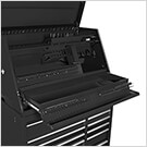 41-Inch Deluxe Portable Workstation and Roller Cabinet Set (Black)