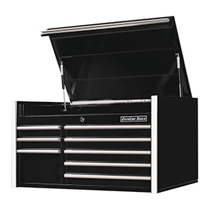 RX Series 41-Inch Black 8-Drawer Top Chest