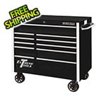 Extreme Tools RX Series 41-Inch Black 11-Drawer Roller Cabinet