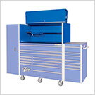 RX Series 55" x 25" Blue Deep Professional Hutch