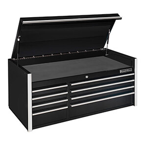 RX Series 55-Inch Black 8-Drawer Top Chest