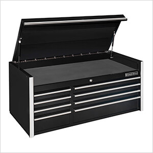 RX Series 55-Inch Black 8-Drawer Top Chest