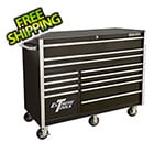 Extreme Tools RX Series 55-Inch Black 12-Drawer Roller Cabinet