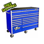 Extreme Tools RX Series 55-Inch Blue 12-Drawer Roller Cabinet