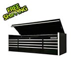 Extreme Tools RX Series 72-Inch Black 12-Drawer Top Chest