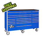 Extreme Tools RX Series 72-Inch Blue 19-Drawer Roller Cabinet